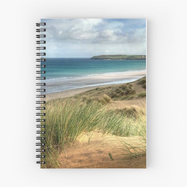 Item preview, Sand Dunes at Hayle Cornwall looking towards Godrevy Lighthouse designed and sold by rosiephotos.
