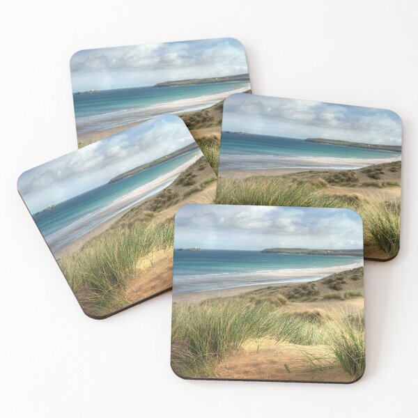 Item preview, Sand Dunes at Hayle Cornwall looking towards Godrevy Lighthouse designed and sold by rosiephotos.