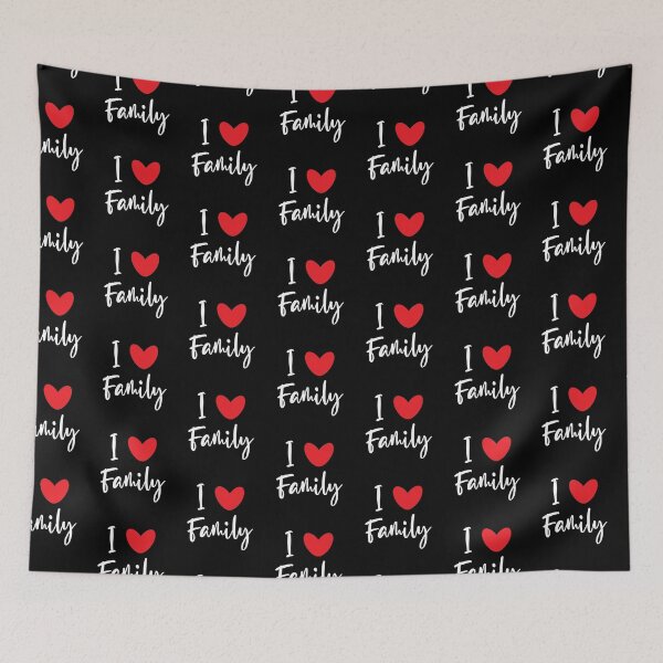 Item preview, I love family (red heart) designed and sold by ShawnDzign.