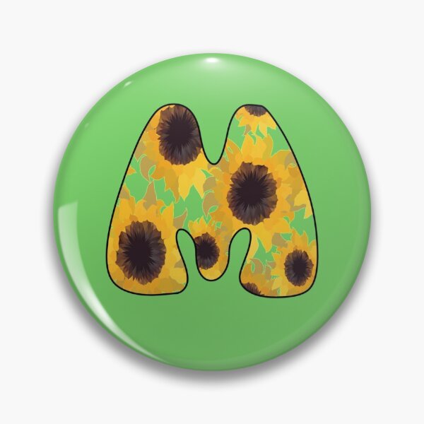 Item preview, Many Sunflowers Monogram Sticker designed and sold by aoichan3939.