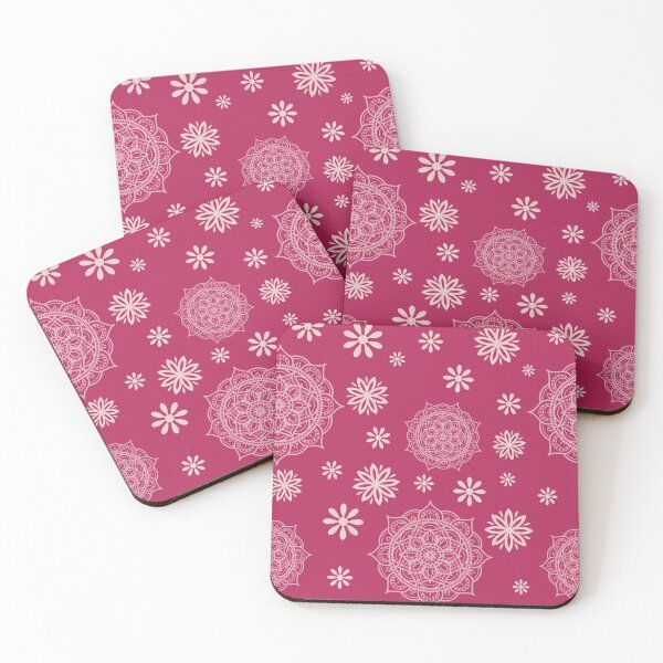 Item preview, Seamless Mandala Pattern Hot Pink designed and sold by sunkissedgrafix.