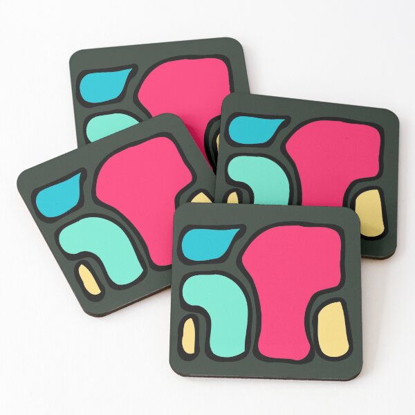 Item preview, Acid Retro TV 4 color chubby shapes designed and sold by Chubuter.