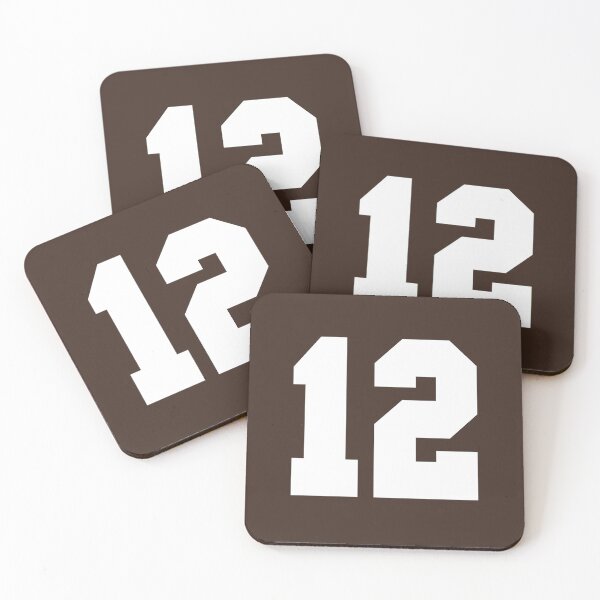 Item preview, 12 Jersey Cleveland Sports Doce Marrón Número designed and sold by HelloFromAja.