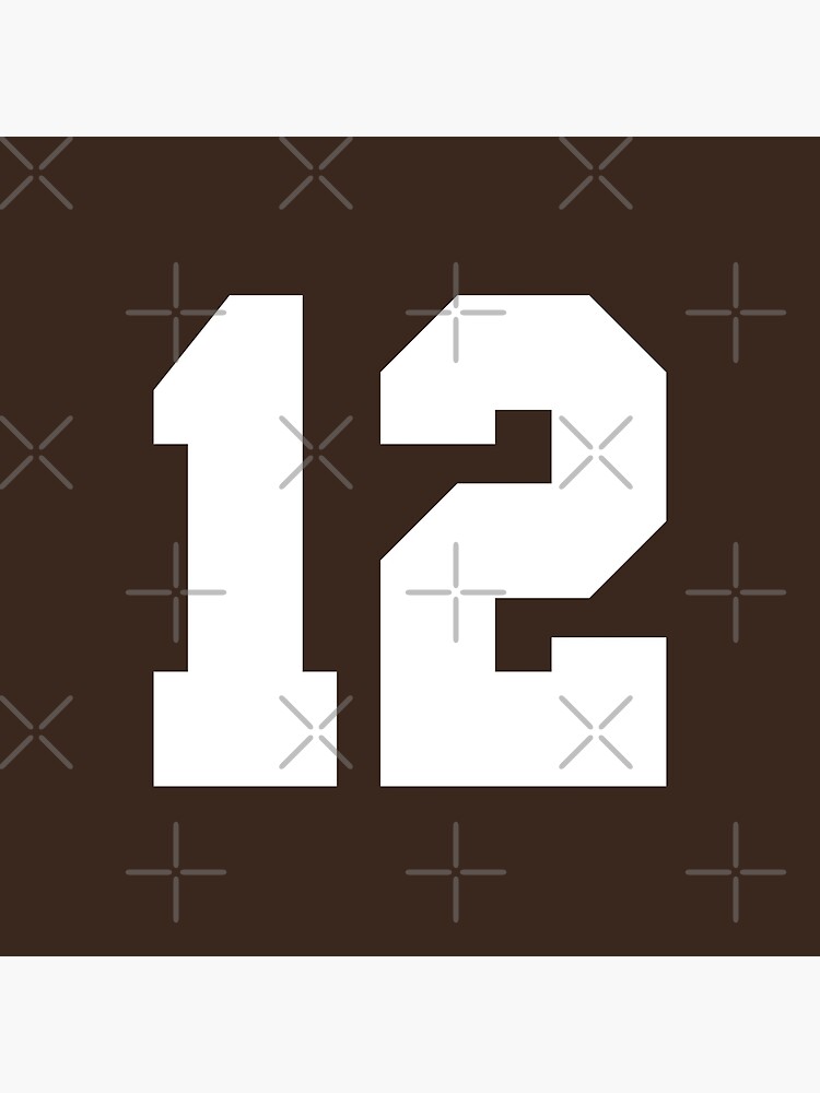 13 Number Cleveland Sports Thirteen Brown Jersey Sticker for Sale by  HelloFromAja