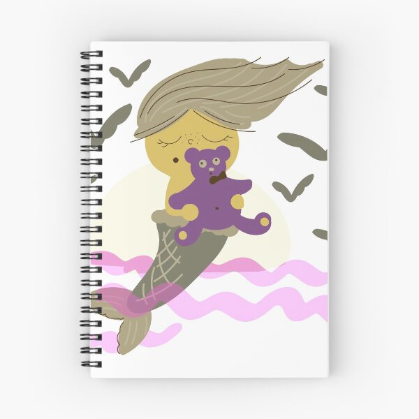 Item preview,  mermaid with a Teddy bear and sun designed and sold by R-728.