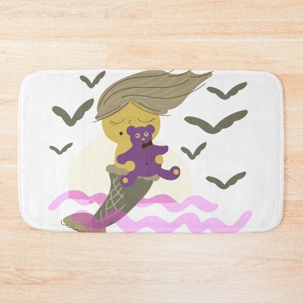 Item preview,  mermaid with a Teddy bear and sun designed and sold by R-728.