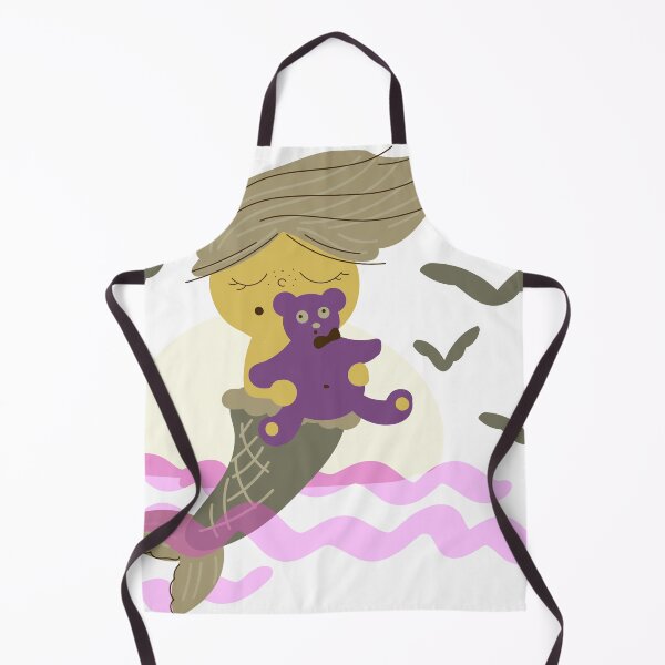 Item preview, mermaid with a Teddy bear and sun designed and sold by R-728.