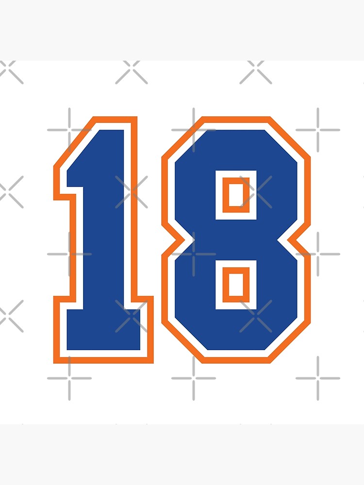 "Eighteen Jersey Number Sports 18" Poster for Sale by HelloFromAja