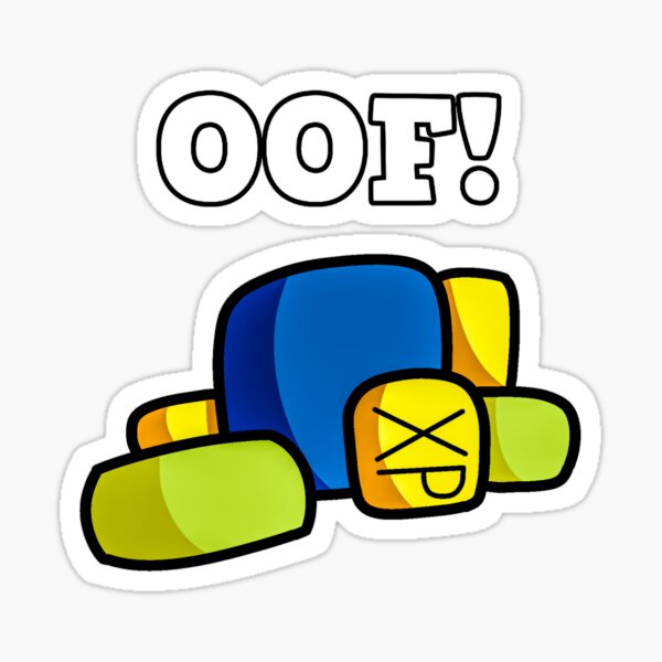 7012684 Roblox Oof Meme Funny Noob Gamer Gifts Idea Stickers for Sale