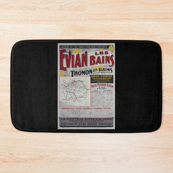Item preview, Evian les Bains retro poster designed and sold by CorasPosters.