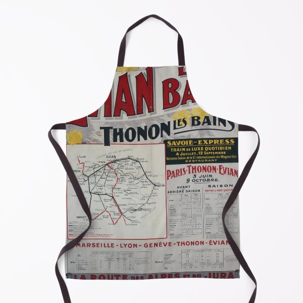 Item preview, Evian les Bains retro poster designed and sold by CorasPosters.