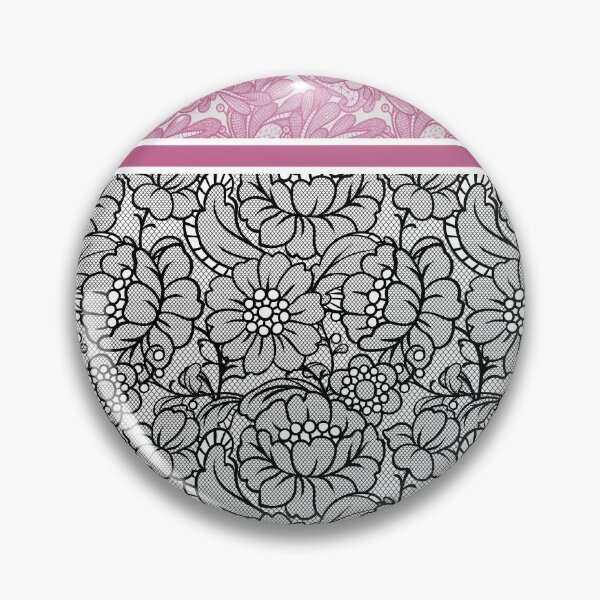 Item preview, Flowers and Lace (Purple, Black, Grey, White) designed and sold by JazzPWall.