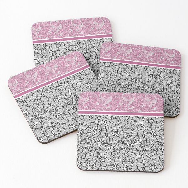 Item preview, Flowers and Lace (Purple, Black, Grey, White) designed and sold by JazzPWall.