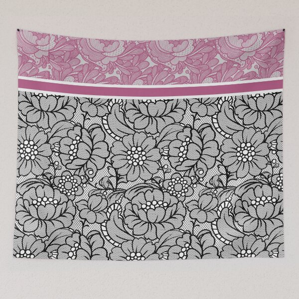 Item preview, Flowers and Lace (Purple, Black, Grey, White) designed and sold by JazzPWall.