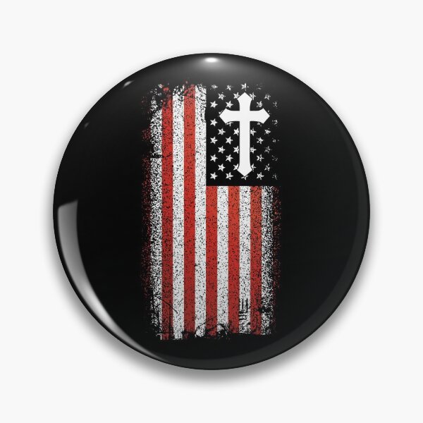 Item preview, Cross Crucifix Christian Faith American Flag designed and sold by h44k0n.