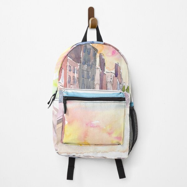 Item preview, Manhattan Street Scene with Skyscraper designed and sold by artshop77.