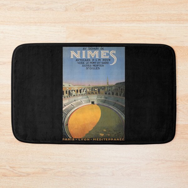 Item preview, Nimes retro poster designed and sold by CorasPosters.