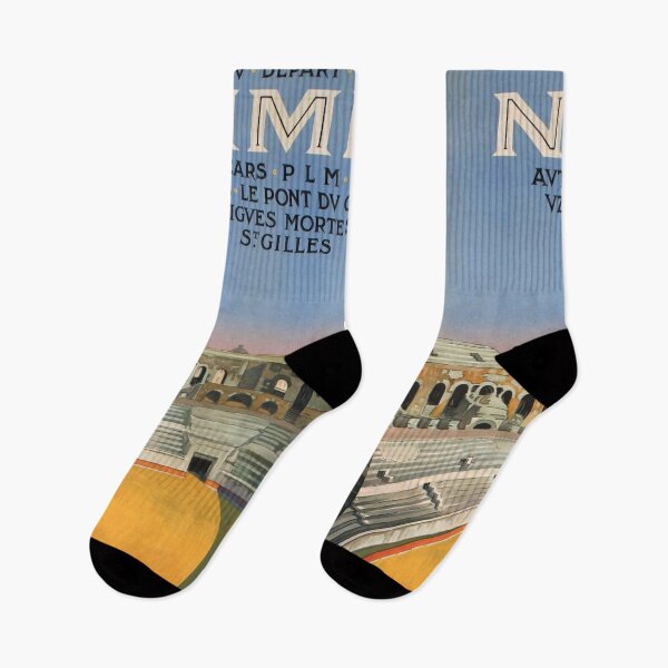 Item preview, Nimes retro poster designed and sold by CorasPosters.