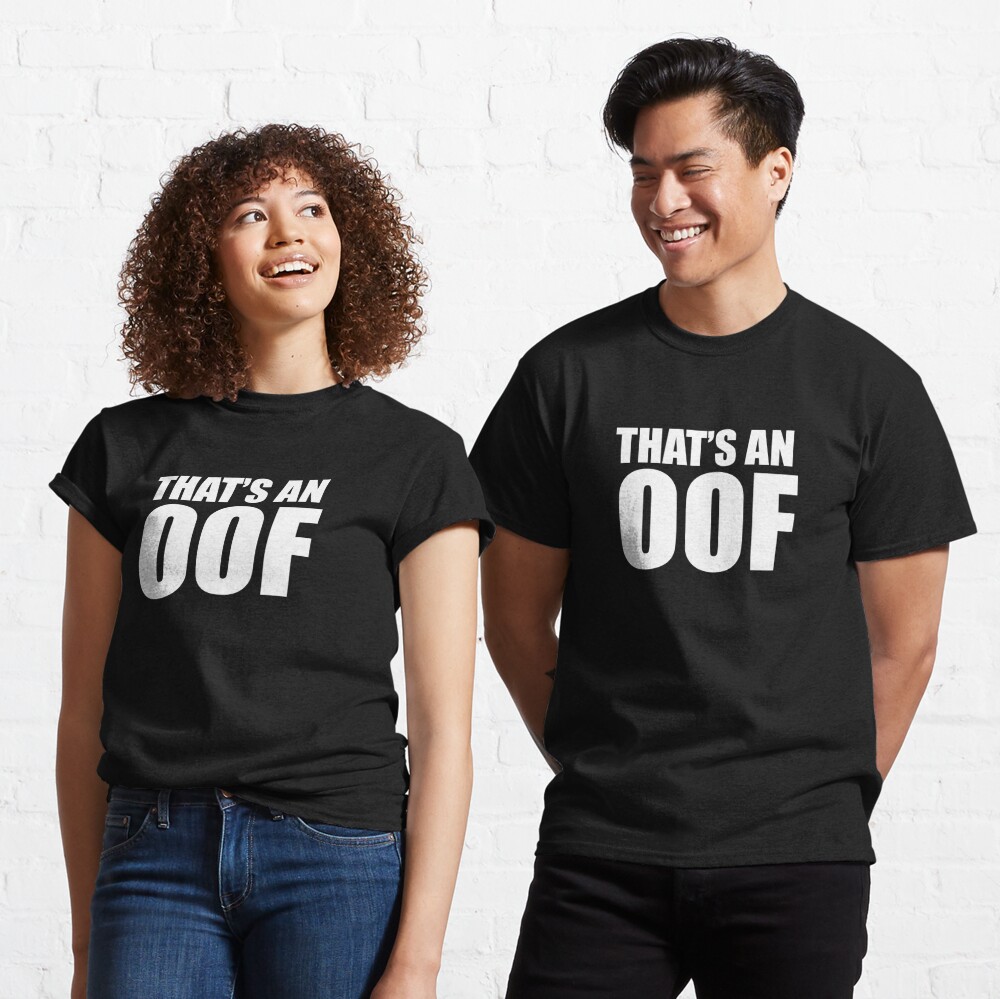 OOF! Funny Roblox Noob Tee Shirt - Antantshirt