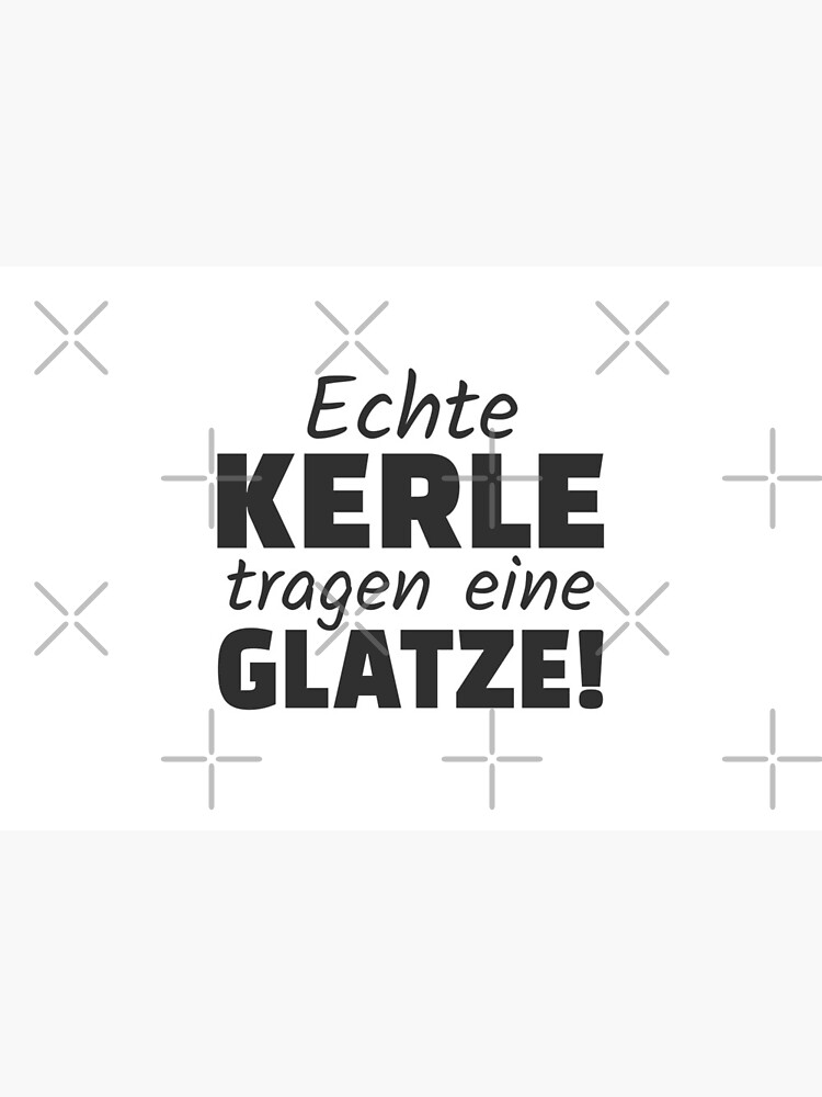 "Glatzen Glatzenträger Lustige Glatzkopf Sprüche" Maske von
