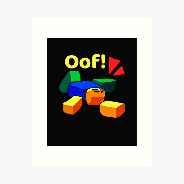 Roblox Oof Noob Canvas Print by DevotHicken