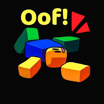 7012684 Roblox Oof Meme Funny Noob Gamer Gifts Idea Stickers for