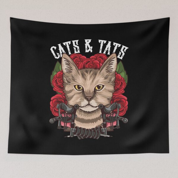 Item preview, Cute Cats & Tats Inked Funny Tattoo Obsessed designed and sold by perfectpresents.