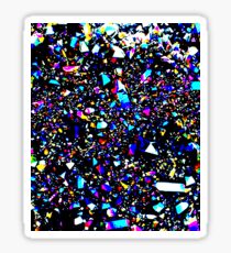 Placer colored crystals. Geode Sticker