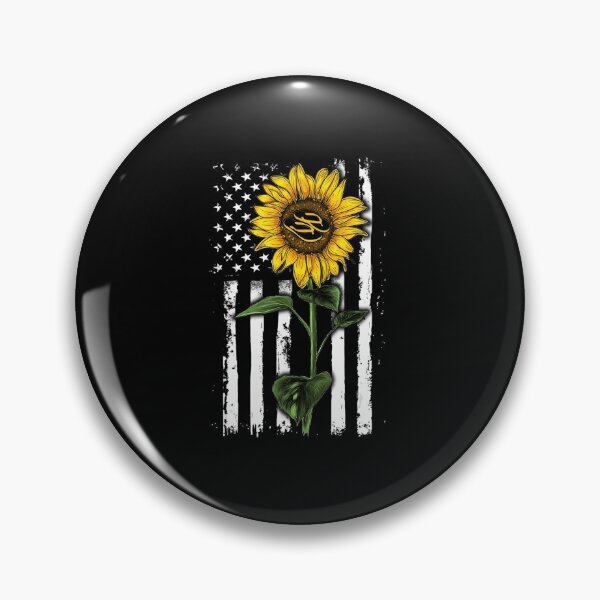 Item preview, American Flag Art Sunflower Flip Flop Hippie Apparel Women designed and sold by Buchanan445.