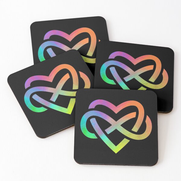 Artikelvorschau, Polyamory Infinity Heart Symbol Unendliche Liebe LGBT Geschenk entworfen und verkauft von rebeccapicker.