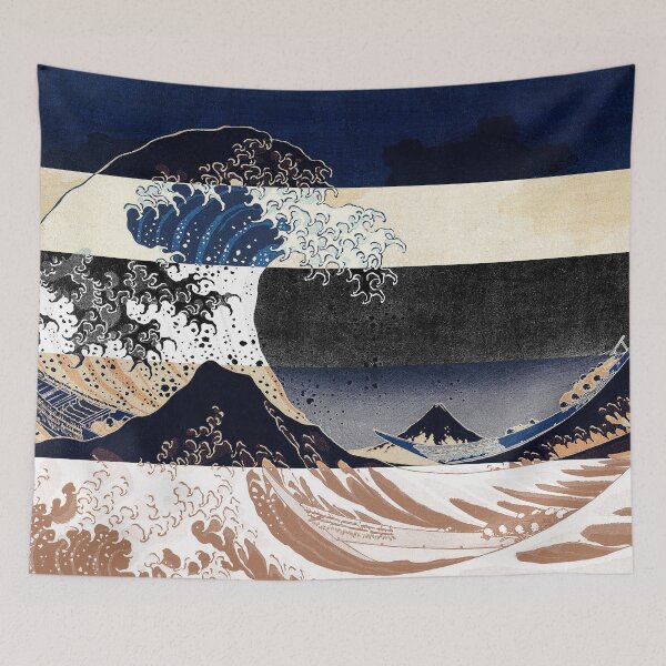 Item preview, Great Wave Off Kanagawa Color Glitch designed and sold by ind3finite.