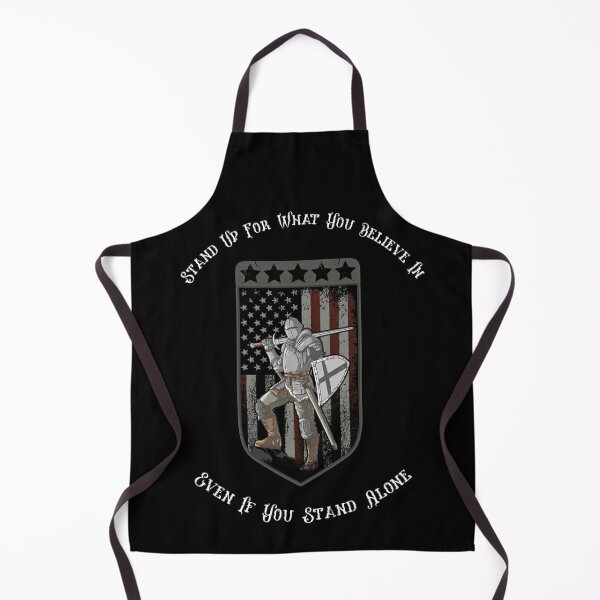 Knight Templar American Flag Stand Up for What you Believe  Apron