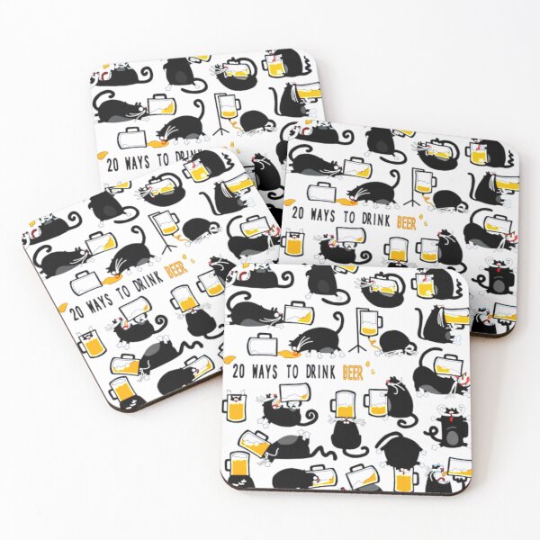 Item preview, 20 Ways To Drink Beer Funny Cat Drinking Beer designed and sold by JonesErin.