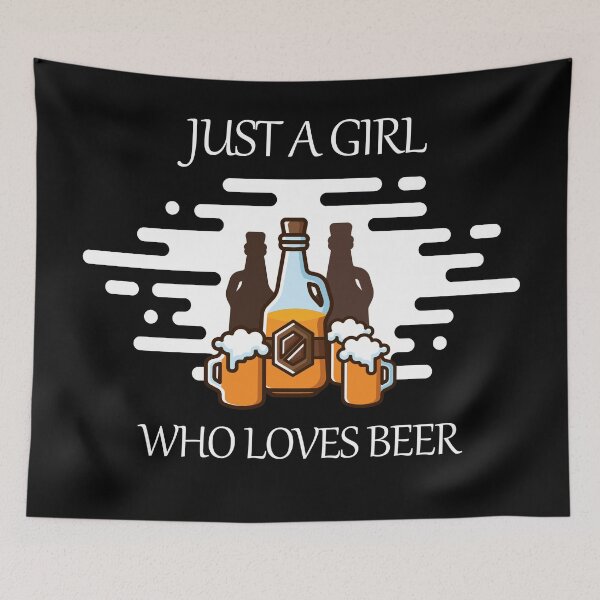 Item preview, Just a Girl Who Loves Beer | Alcohol Drinker Lover Gift designed and sold by trendo.