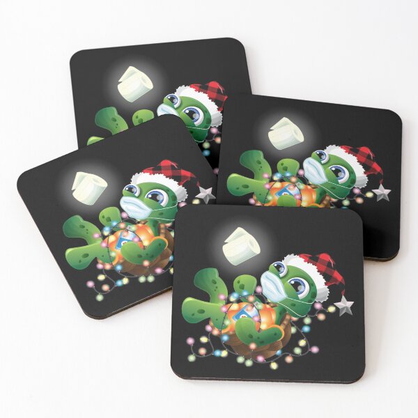Item preview, 2020 Weihnachten Quarantne Shirt Santa Turtle Gesichtsmaske designed and sold by Ludmila58.