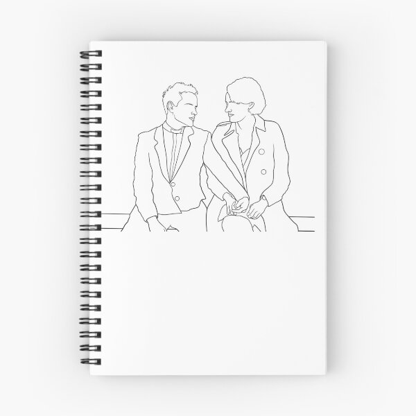 Item preview, Fleabag and the Hot Priest Line Drawing - Bus Stop Scene - It Will Pass - Phoebe Waller-Bridge Andrew Scott designed and sold by Sinead Ashcroft.