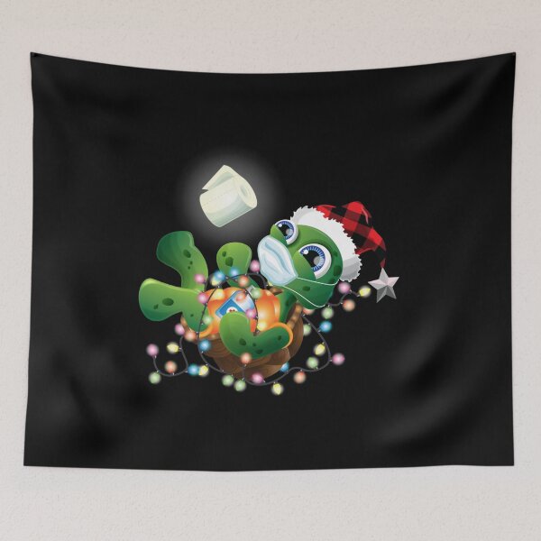 Item preview, 2020 Weihnachten Quarantne Shirt Santa Turtle Gesichtsmaske designed and sold by Ludmila58.
