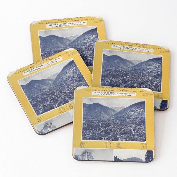 Item preview, Luchon Express retro poster designed and sold by CorasPosters.