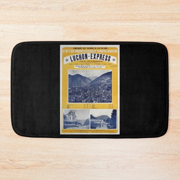 Item preview, Luchon Express retro poster designed and sold by CorasPosters.