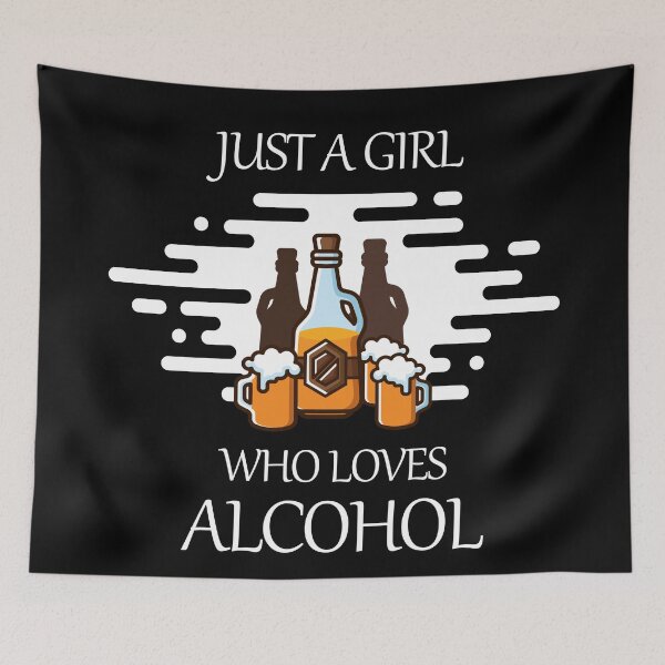 Item preview, Just a Girl Who Loves Alcohol | Beer Drinker Lover Gift designed and sold by trendo.