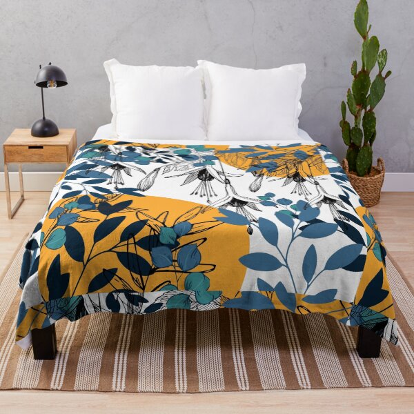Item preview, Mystical Jungle Print Orange Teal Green  designed and sold by BohoMoon.