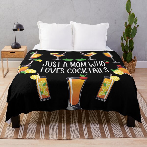 Item preview, Just a Mom Who Loves Cocktails | Alcohol Drinker Lover Gift designed and sold by trendo.