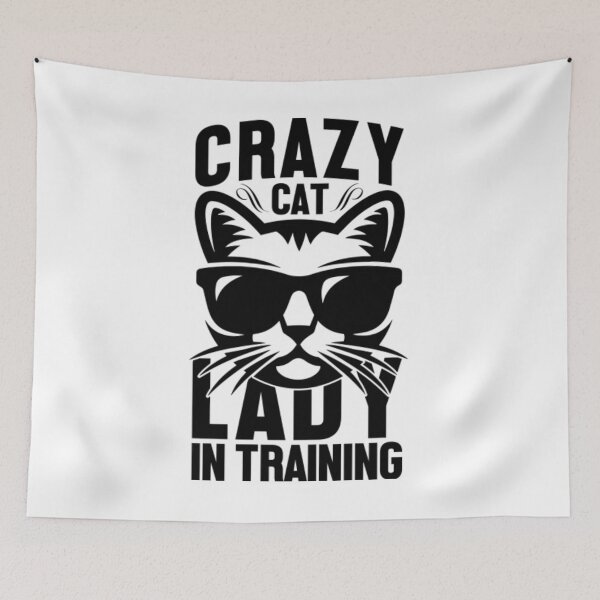 Item preview, Crazy cat but lady in training designed and sold by KhanWill.