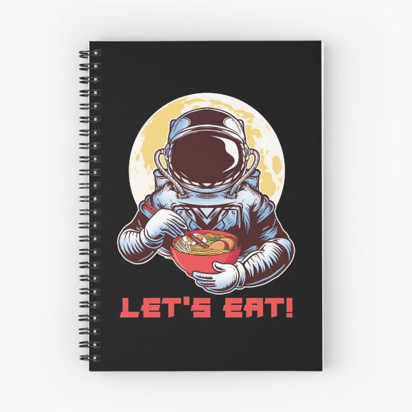 Item preview, Astronaut Mann auf dem Mond Udon Ramen Japanische Nudeln Ess designed and sold by JeremyRot.