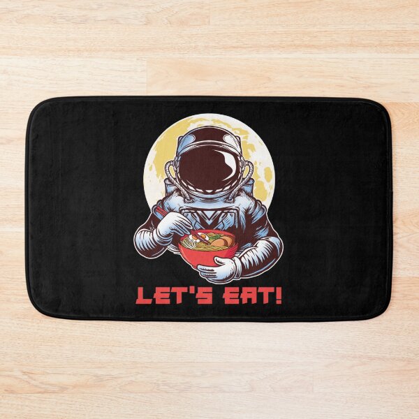 Item preview, Astronaut Mann auf dem Mond Udon Ramen Japanische Nudeln Ess designed and sold by JeremyRot.