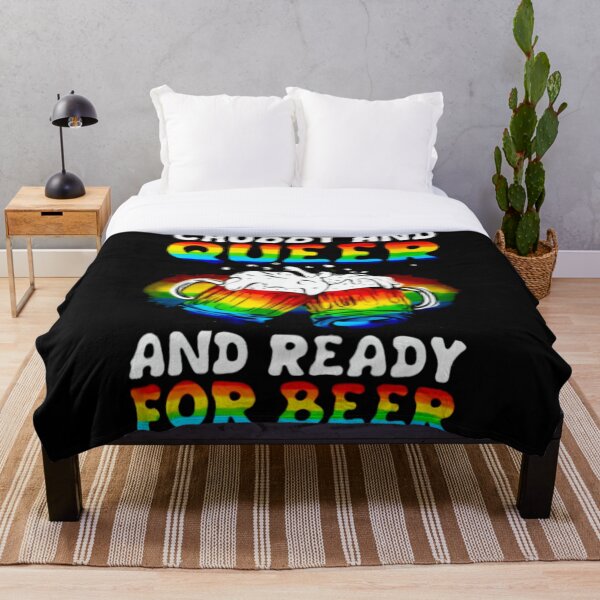 Aperçu de l'œuvre Chubby Et Queer Et Prêt Pour La Bière - LGBT Pride créée et vendue par KhanWill.