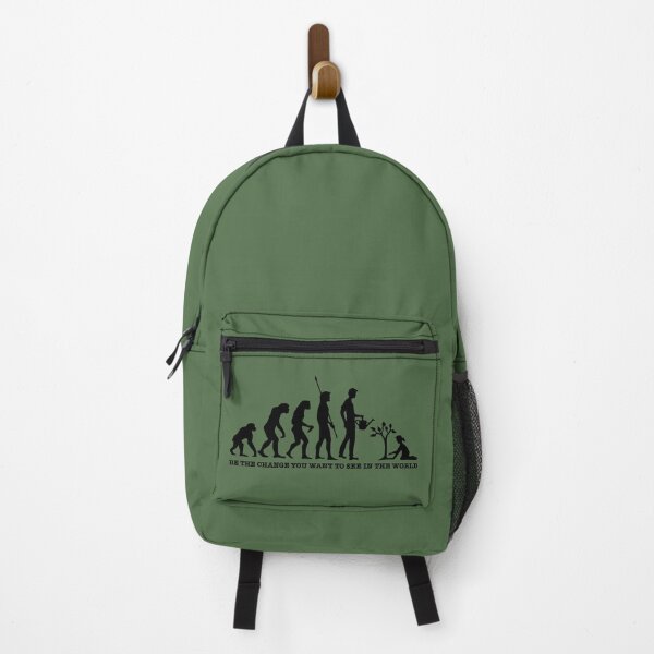 Item preview, Evolution - Be the change you want to see in the world (Black Design) designed and sold by Scat the cat.