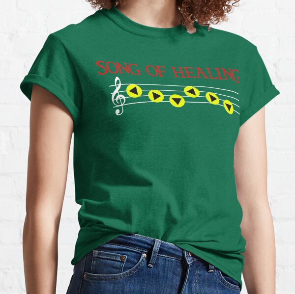 Zelda Music T Shirts Redbubble - song of healing zelda roblox royal high