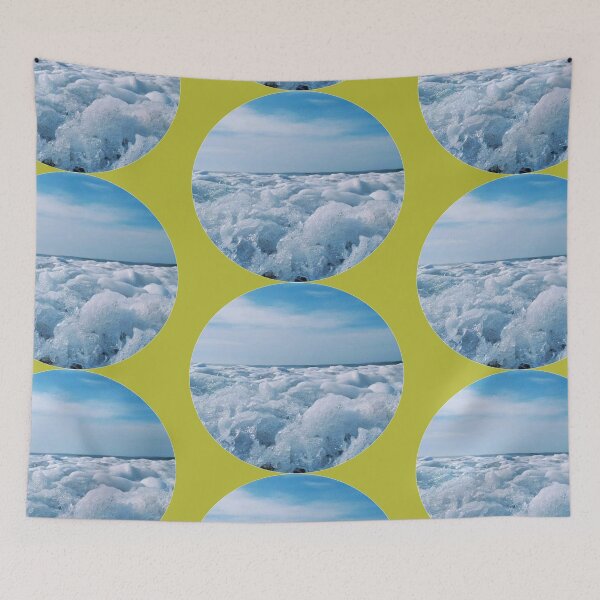 Item preview, Gray snow-Sea blues -sky blues  designed and sold by Dahani-mo.