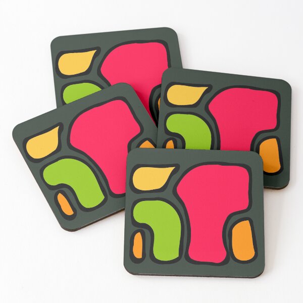 Item preview, Happy Red 4 color chubby shapes designed and sold by Chubuter.